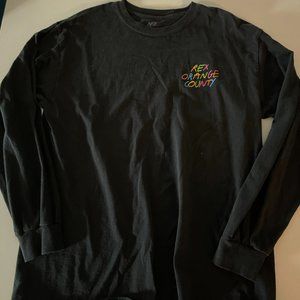 Rex Orange County - Pony - Long Sleeve Black T Shirt - Size L